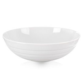 Duża Miska Porcelanowa Biała na Sałatki Potrawy Dania Owoce Sałatkowa 2,5L