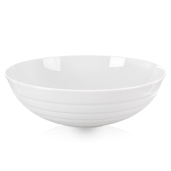 Duża Miska Porcelanowa Biała na Sałatki Potrawy Dania Owoce Sałatkowa 2,5L