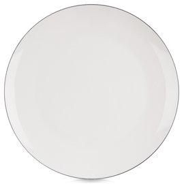 Talerz Obiadowy Płytki Płaski Duży na Obiad Danie Porcelanowy Biały 27 cm