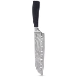 Nóż Orion Damscus Kuchenny do Krojenia Siekania Santoku Stal Damasceńśka