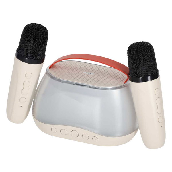 Głośnik Bezprzewodowy Przenośny Zestaw do Karaoke Mikrofon 2x Bluetooth USB
