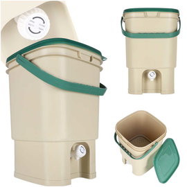 Pojemnik na Odpady Bio 15L Domowy Kompostownik Bokashi Kuchenny Kran Nawóz