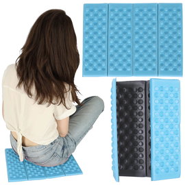 Mata Piankowa Składana do Siedzenia Turystyczna na Piknik Biwak Niebieska