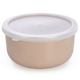 Miska Emaliowana Metalowa Kuchenna z Pokrywką do Przechowywania 1,3L