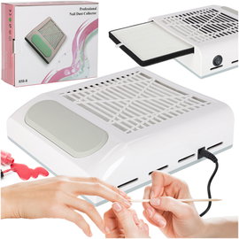 Pochłaniacz Pyłu do Paznokci Manicure Pedicure 80W Bezworkowy Kasetowy