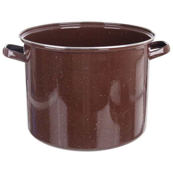Garnek Stalowy Emaliowany Duży do Gotowania Gastronomiczny 32 cm 20L
