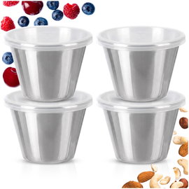 8x Miseczka Stalowa na Sos Dip Sosjerka Miska Dipówka Salaterka 6 cm 70 ml