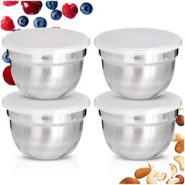 4x Miseczka Stalowa na Sos Dip Sosjerka Miska Dipówka Salaterka 8 cm 200 ml