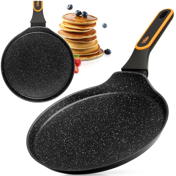 Patelnia Granitowa do Naleśników Placków Omletów Niska Płaska 24 cm