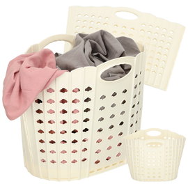 Kosz na Pranie Bieliznę Ubrania Składany Organizer Łazienkowy z Uchwytem