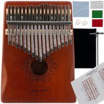 Kalimba Instrument Pianino 17 Klawiszy Tonów Drewniana Etui Zestaw Muzyczny