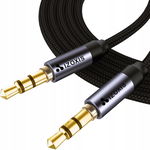 Mocny Kabel Oplot Aux Mini Jack 3,5mm 1,75m Gold