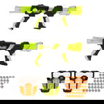Pistolet na Kulki Piankowe 2szt Duży Zestaw Piłki Wyrzutnia Maski Ochronne
