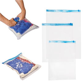 Worki Próżniowe Rolowane na Ubrania Pościel Torby Zestaw Duże Małe 9 szt.