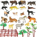 Zwierzęta Figurki Zwierzątka Zabawki dla Dzieci Zestaw Figurek Farma ZOO