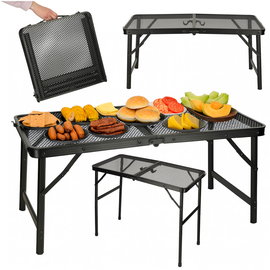 Stolik Turystyczny Składany Stół Rozkładany Przenośny Biwakowy Regulowany