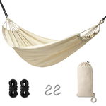 Hamak Ogrodowy Brazylijski Boho Solidny Mocny Duży XXL 200cm Ecru 120kg