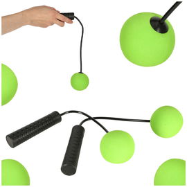 Skakanka Bezprzewodowa bez Linki z Piłeczkami Trening Cardio Fitness