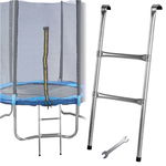 Drabinka do Trampoliny Ogrodowej Trampolin Uniwersalna Metalowa 2 Stopnie
