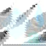Ręcznik do Rąk Buzi dla Dzieci do Przedszkola Niebieski Dinozaur 30x30 cm