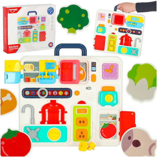 Tablica Manipulacyjna Sensoryczna Zabawka Edukacyjna Montessori dla Dzieci