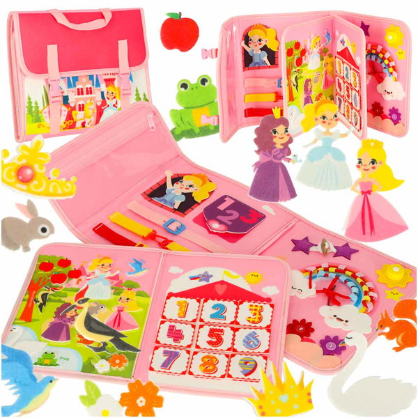 Tablica Manipulacyjna Sensoryczna Montessori Walizka Edukacyjna dla Dzieci