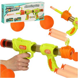 Pistolet na Kulki Karabin na Piankowe Naboje Solidny Gra dla Dzieci 2w1