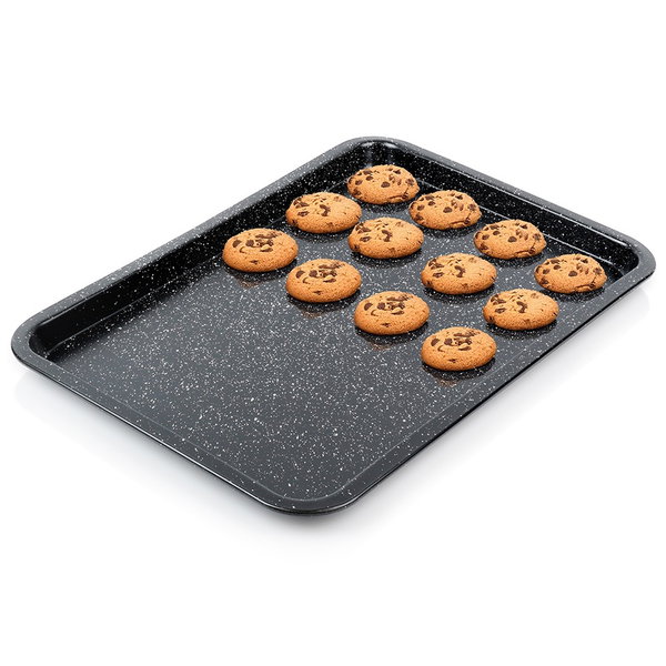 Blacha Granitowa Niska do Pieczenia Ciastek Warzyw Piekarnika 46,5x32,5 cm