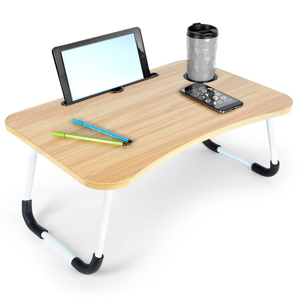 Duży Stolik pod Laptop Tablet Śniadaniowy Składany do Łóżka Taca Podstawka