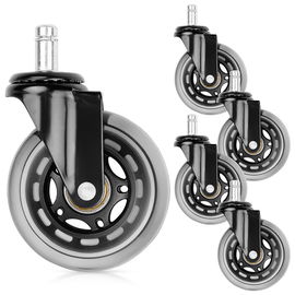 5x Kółka do Fotela Kauczukowe Gumowe Silikonowe Obrotowe Fotel Biurowy 11mm