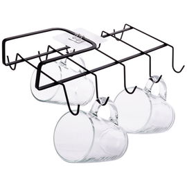 Wieszak na Kubki Filiżanki Podszafkowy Podwieszany Uchwyt bez Wiercenia