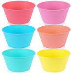 6x Miseczki Plastikowe Wielorazowe Turystyczne Piknikowe Zestaw Misek 400ml