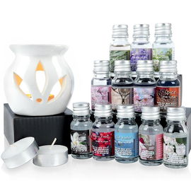 Kominek Zapachowy Olejki Świeczki do Kominka Zestaw Olejków Prezentowy