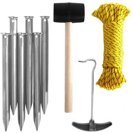 Śledzie do Namiotu Kotwy Szpilki Mocujące Wbijane do Ziemi Zestaw Montażowy