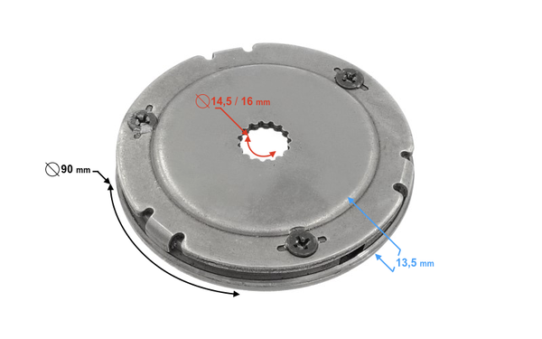 Bendix rozrusznika elektrycznego do skutera 2T 50cc śr.16mm Skuter