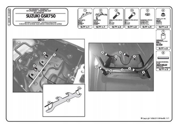 Adapter stelaża bocznego Kappa | 3100KIT