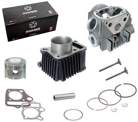 Cylinder i głowica 70cc Moretti do motoroweru Barton Fighter 1 z silnikiem