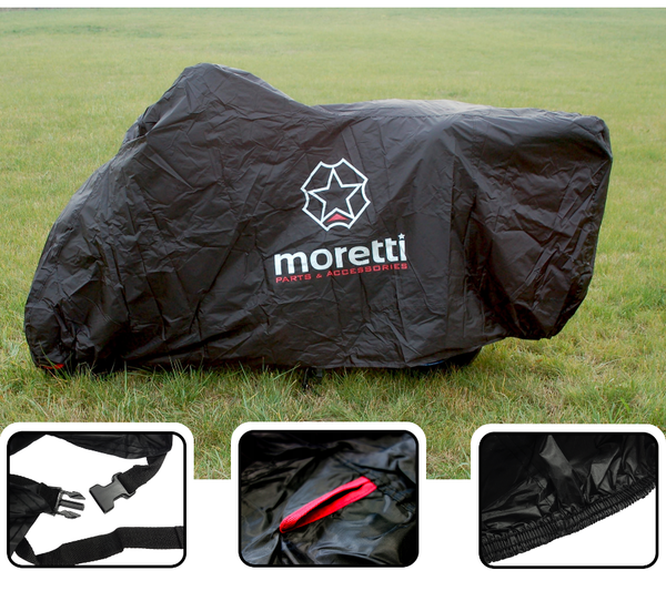 Pokrowiec na motocykl z kufrem rozmiar S Moretti