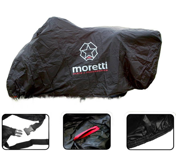 Pokrowiec na motocykl z kufrem rozmiar XL Moretti