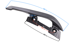 Wspornik - uchwyt pasażera lewy grafitowy do skutera Barton B-Max Skuter 152QMI