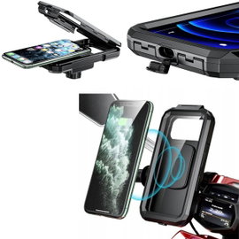 Uchwyt motocyklowy na telefon XL z ładowaniem bezprzewodowym i USB C eXtreme