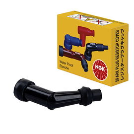 Fajka na świece ebonitowa kątowa (120) czarna NGK | VB01E