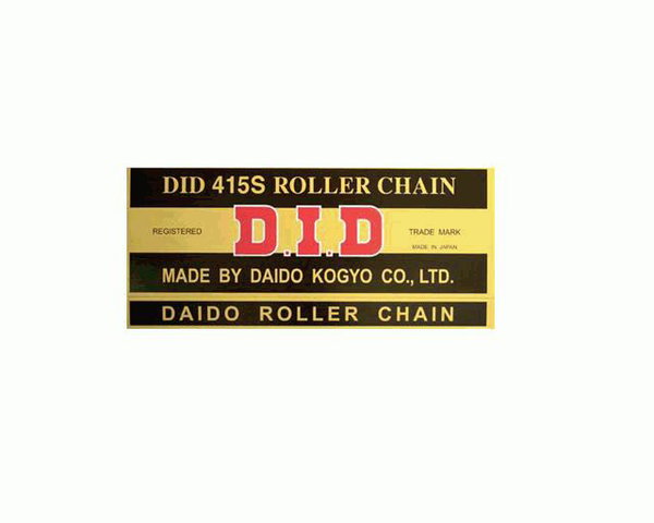 Łańcuch napędowy 415 S 132 otwarty z zapinką DID | 415S-132