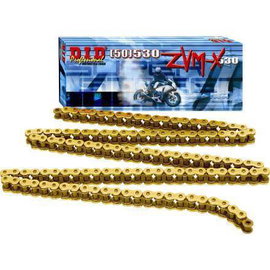 Łańcuch napędowy 530 ZVMX G&G Złoty 106 X-RING otwarty z zakuwką DID