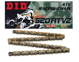 Łańcuch napędowy 520 ATV2 G&B Złoty 98 X-RING otwarty z zapinką DID