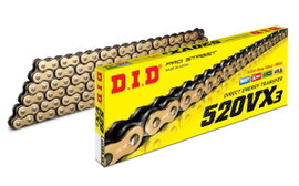 Łańcuch napędowy 520 VX3G&B 102 ogniwa X-Ring otwarty z zakuwką DID