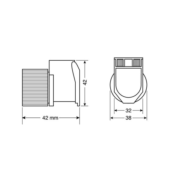 Gniazdo zasilania PX-2 12/24 V Lampa | 38969