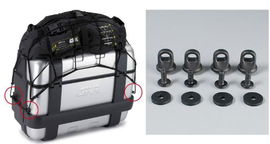 Zestaw 4 szt. zaczepów do mocowania siatki bagażowej pajączka Kappa | E125K