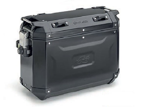 Kufer boczny 37L MONOKEY CAM SIDE KVG37B KVOYAGER aluminiowy prawy kolor czarny