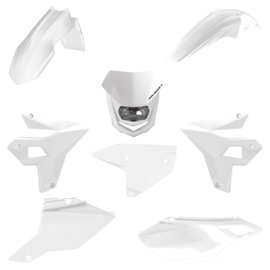 Komplet plastików Suzuki DR-Z 400 (DRZ400) biały (Restyling) Polisport | 91605